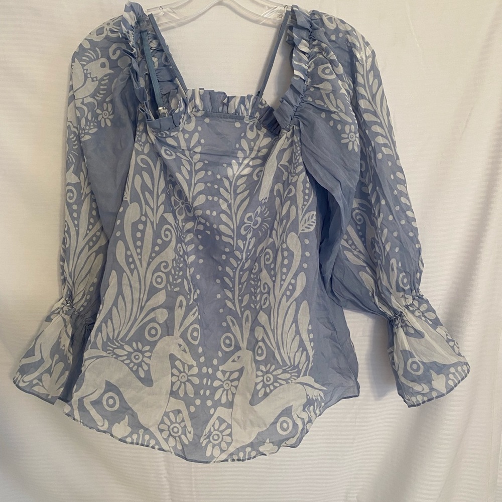 Alice McCall Light Blue Be Free Top Size 4